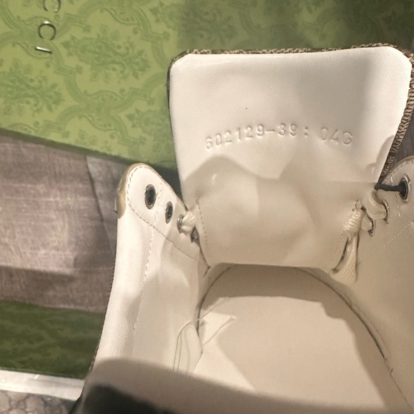 ❤️💚GUCCI Women’s ACE monogram low-top beige sneakers.. Ebony sneakers - Picture 15 of 15